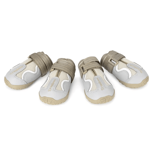 Breathable Dog Shoes with TPR Sole - Flexible and Protective Outdoor Boots Grey - The Fur Pal Dog quality premiumdogsupplies
