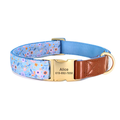 Bloom in Bluebell Breeze → Bloom & Be Found – Custom Floral Dog Collar