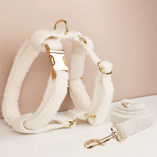 Dog wedding Handmade knitted Leash Set
