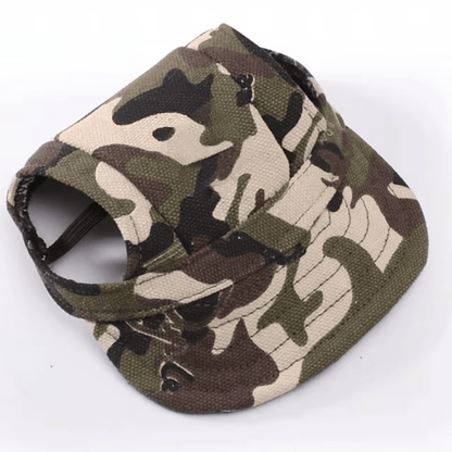Camo Canvas Dog Baseball Hat - Stylish Summer Cap for Small Dogs - The Fur Pal Dog quality premiumdogsupplies