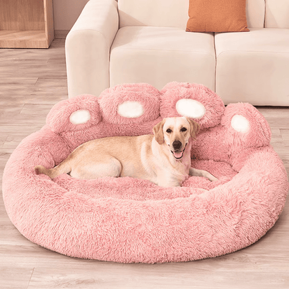 Soft Retreat Pet Pink Paw Bed - Cozy Comfort for Your Furry Friend - The Fur Pal Dog quality premiumdogsupplies