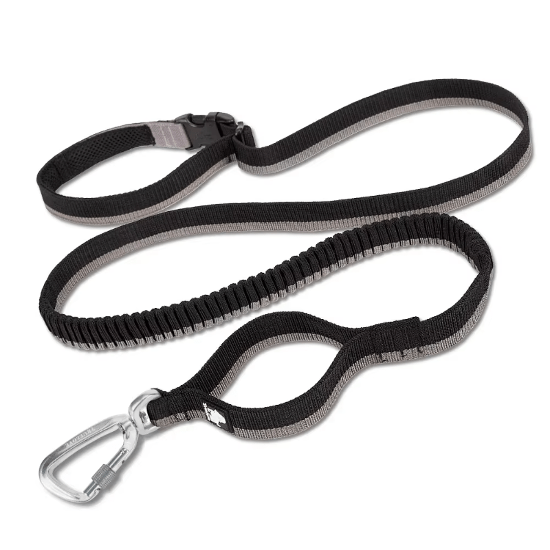 The Fur Pal x TrueLove: Hands Free Running Bungee Black Leash - The Fur Pal Dog quality premiumdogsupplies