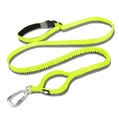 The Fur Pal x TrueLove: Hands Free Running Bungee Yellow Leash - The Fur Pal Dog quality premiumdogsupplies