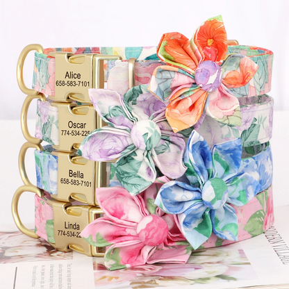 Ramo de flores - Collar personalizado Pawsona