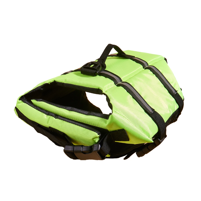 WaveGuard Reflective Dog Life Jacket – Adjustable Swim Vest for Large Dogs with Buoyancy & Safety Straps