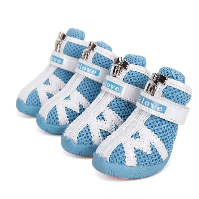 Blue TrueLove All - Terrain Dog Boots - Mesh Comfort & Protection - The Fur Pal Dog quality premiumdogsupplies