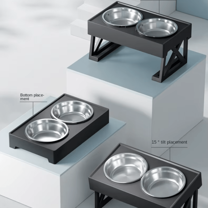 ElevateEase™ Adjustable Dog Bowl Stand – Comfort Meets Style - The Fur Pal Dog quality premiumdogsupplies