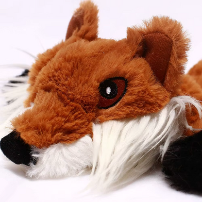 Brinquedo de pelúcia engraçado para cachorro, imitação de animal, sem enchimento - brinquedo de mastigar que faz barulho e amassa