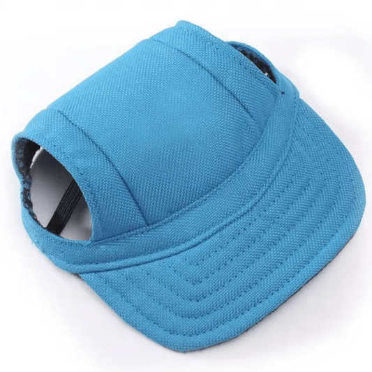 Blue Canvas Dog Baseball Hat - Stylish Summer Cap for Small Dogs - The Fur Pal Dog quality premiumdogsupplies
