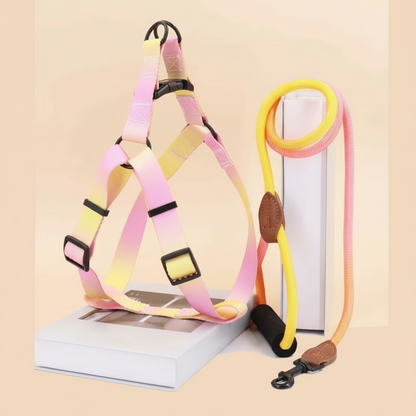 Let your dog move in comfort and style with the ComfortFit Harness and Leash Set. Vibrant colors, secure fit, and reliable grip for everyday adventures! lemonade