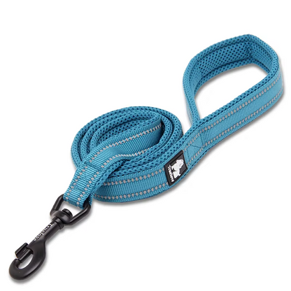 Coleira de malha refletora premium para cães – acolchoada macia e nylon 3M