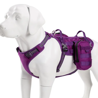 TRUELOVE Tactical Dog Harness Backpack – Waterproof, Reflective & Detachable Utility Bags