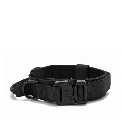 Reflective Tactical Dog Collar – Durable Nylon for Large Dogs