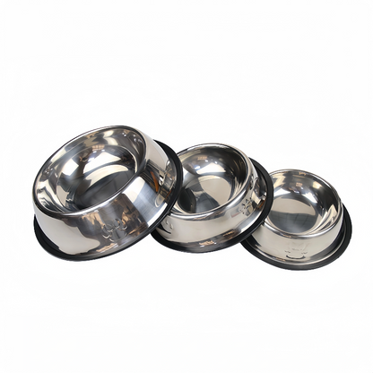 Durable Stainless Steel Dog Feeding Bowl - Easy to Clean