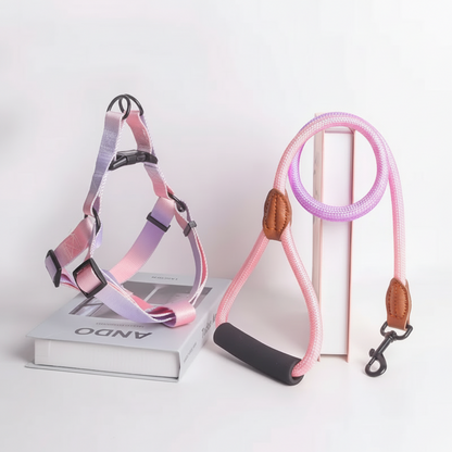 Let your dog move in comfort and style with the ComfortFit Harness and Leash Set. Vibrant colors, secure fit, and reliable grip for everyday adventures! pink