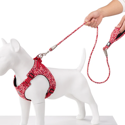 Correa Truelove Poppy BloomWalk – Correa para perro de algodón suave con estampado floral
