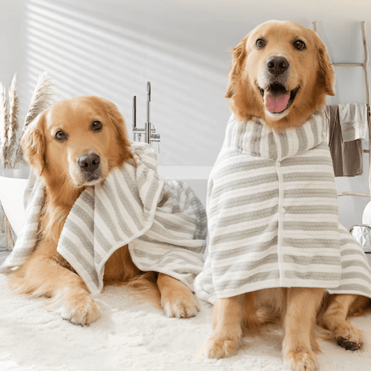 PawSnug™ Ultra - Absorbent Dog Bathrobe – Quick - Dry Comfort for All Sizes - The Fur Pal Dog quality premiumdogsupplies