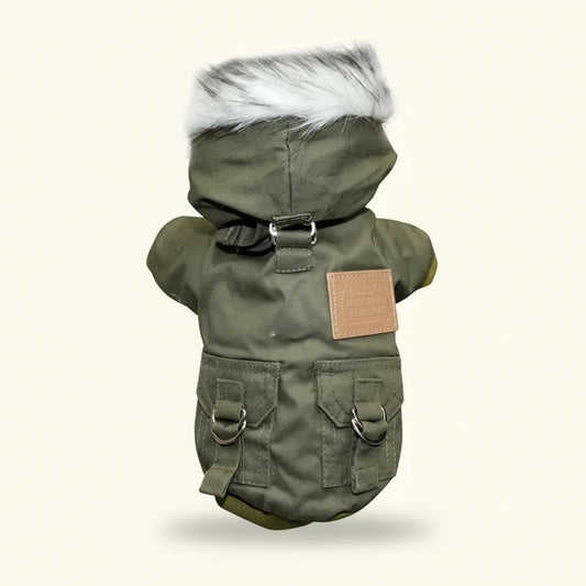 Casaco Parka Quente para Cães