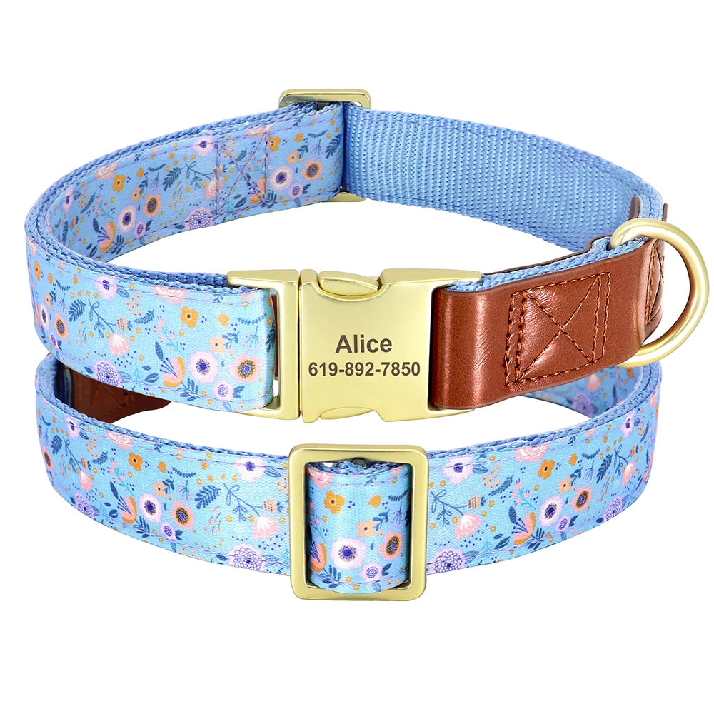 Bloom in Bluebell Breeze → Bloom & Be Found – Custom Floral Dog Collar