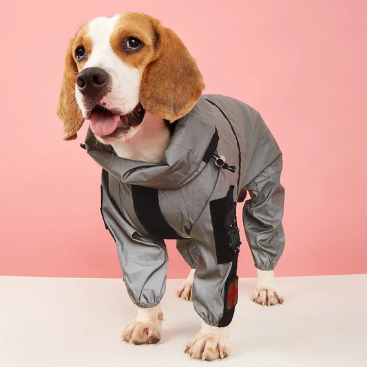 HydroGuard™ Waterproof Reflective Dog Raincoat
