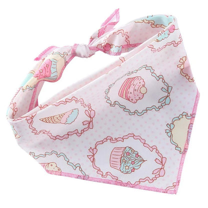 Cupcake Cutie Bandana – Sweet Pink Treats Scarf for Dogs