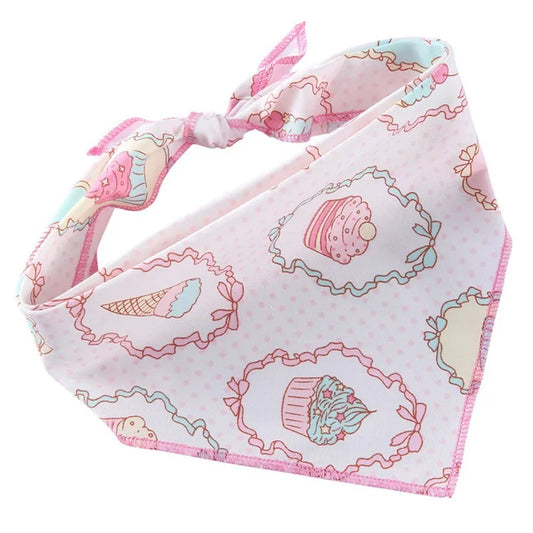 Cupcake Cutie Bandana – Sweet Pink Treats Scarf for Dogs