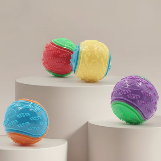 Interactive Squeak & Clean Ball for Dogs - The Fur Pal Dog quality premiumdogsupplies