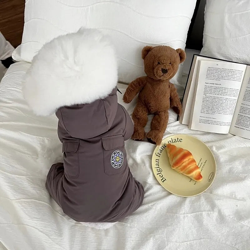 Casaco com capuz premium para cães