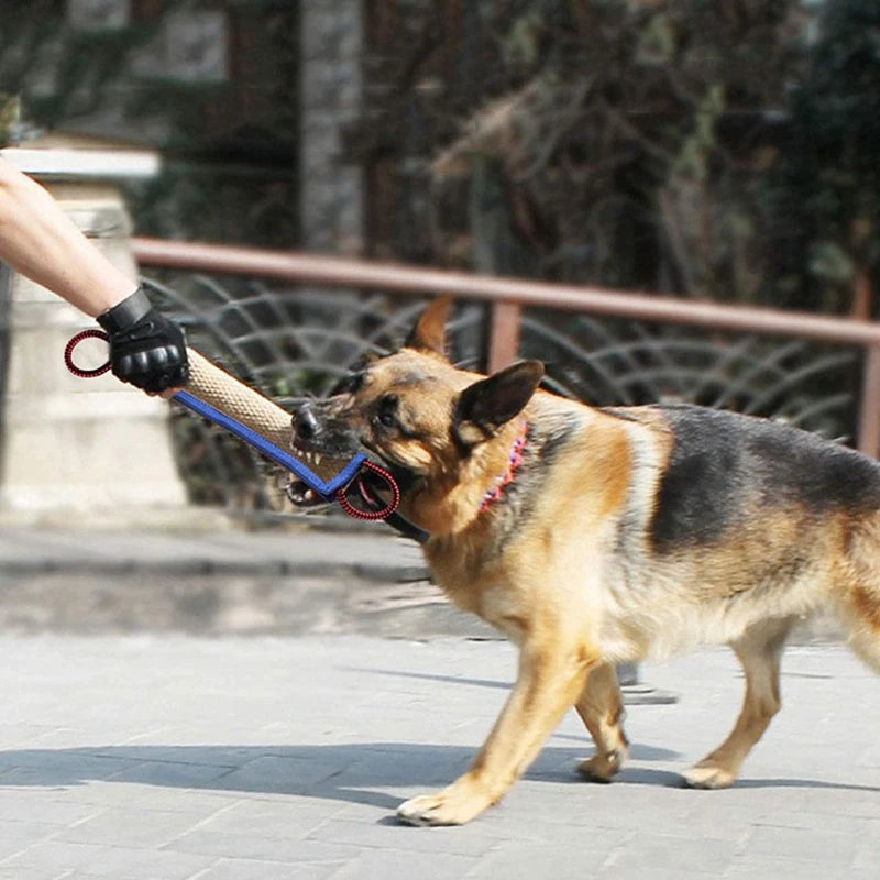 Almohada masticable de yute: entrenador de agarre molar para perros fuertes