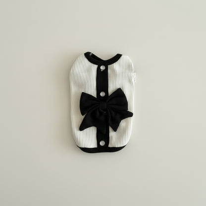 Vestido elegante com laço