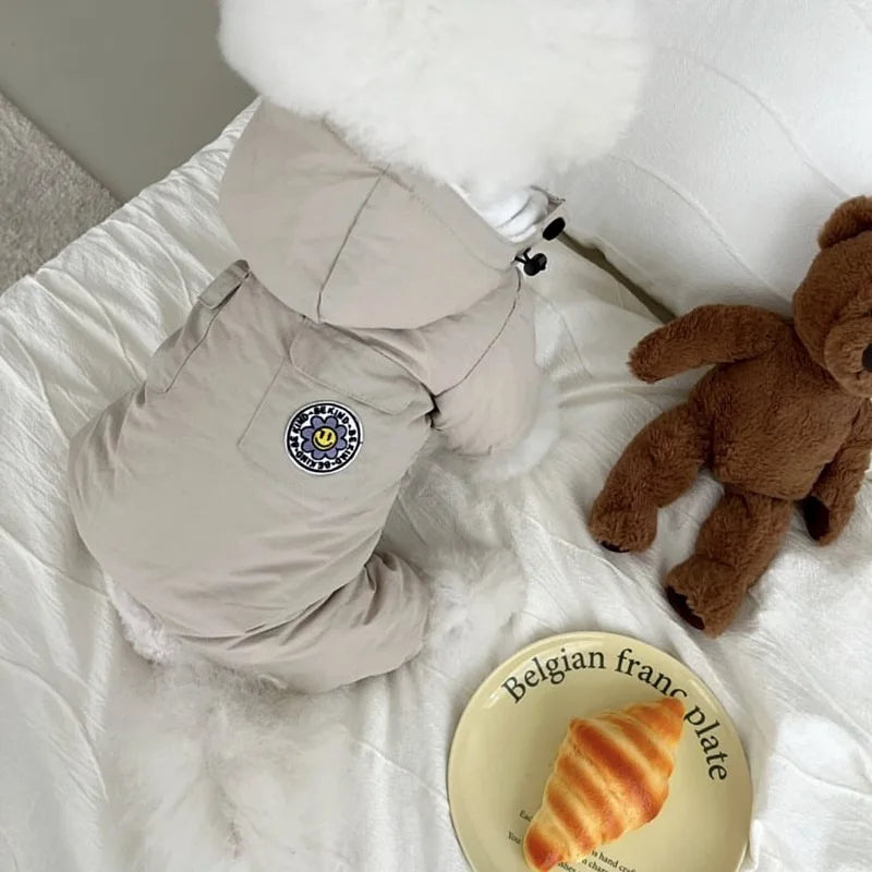 Casaco com capuz premium para cães