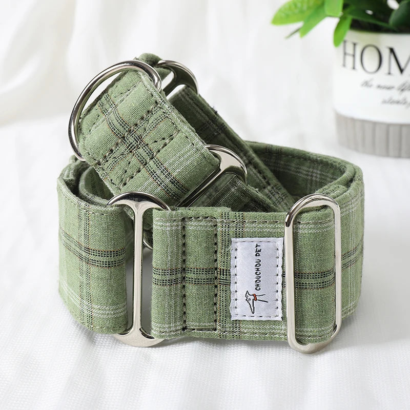 Whippet Chic Cotton Martingale Collar
