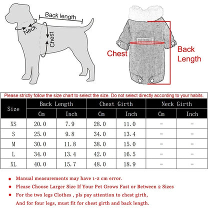 Winter Fleece Dog and Cat Jacket