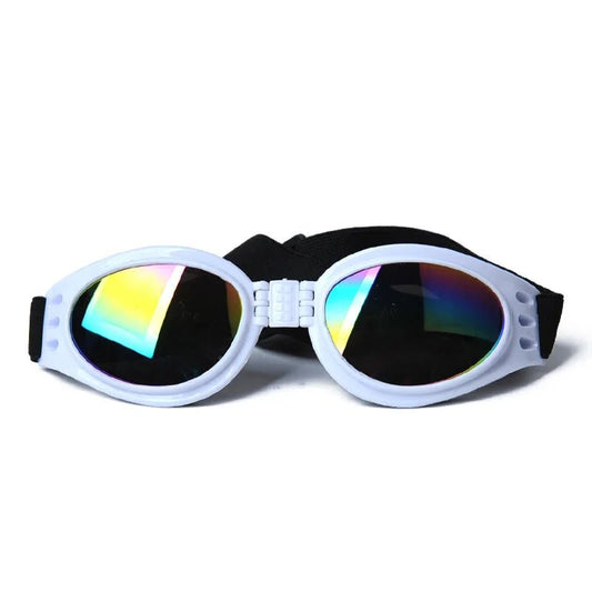White Sporty Dog Fashion Goggles - UV Protection & Stylish Comfort - The Fur Pal Dog quality premiumdogsupplies