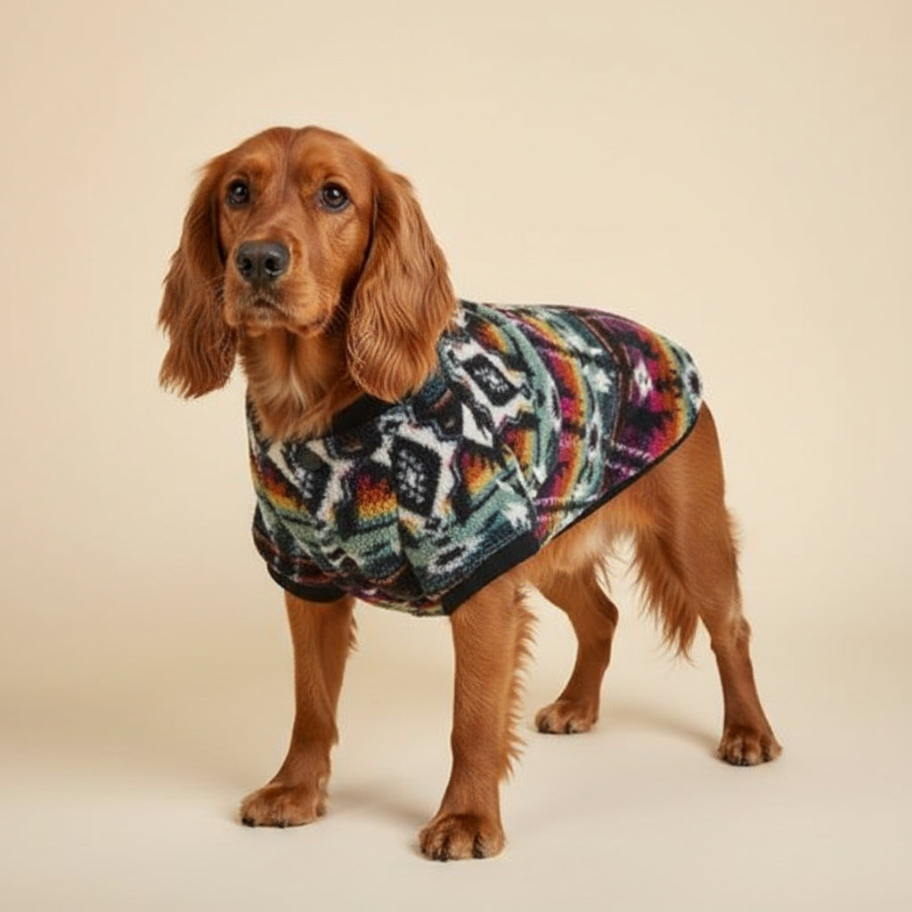 O pulôver de malha nórdica 