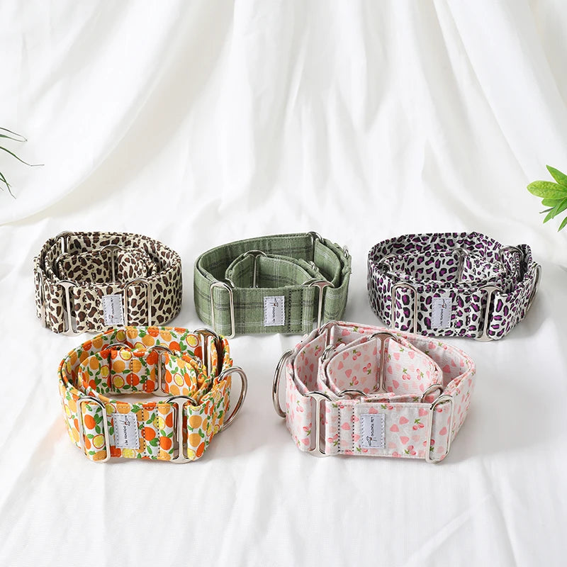 Whippet Chic Cotton Martingale Collar