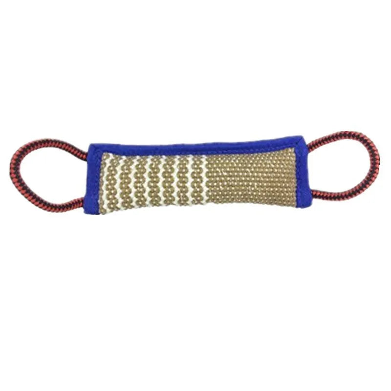 Almohada masticable de yute: entrenador de agarre molar para perros fuertes