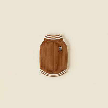 Casaco de beisebol bordado para cães