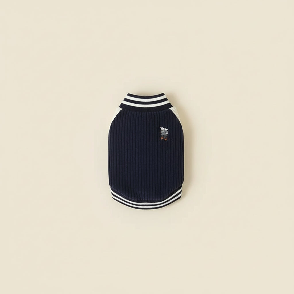 Casaco de beisebol bordado para cães