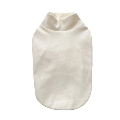 Suéter listrado CozyVelvet para cães – Casaco de inverno macio bordado para animais de estimação de pequeno e médio porte