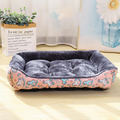 Cama para cachorro com estampa rosa - Um refúgio aconchegante para seu amigo 