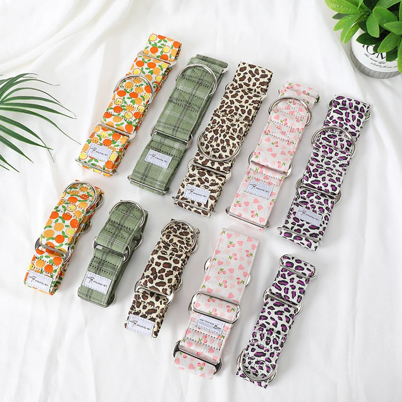 Whippet Chic Cotton Martingale Collar
