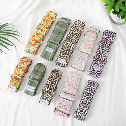 Whippet Chic Cotton Martingale Collar