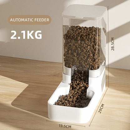HOOPET Automatic Dog Feeder & Water Dispenser - Transparent Food Storage
