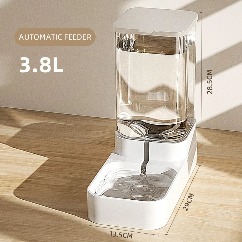 HOOPET Automatic Dog Feeder & Water Dispenser - Transparent Food Storage
