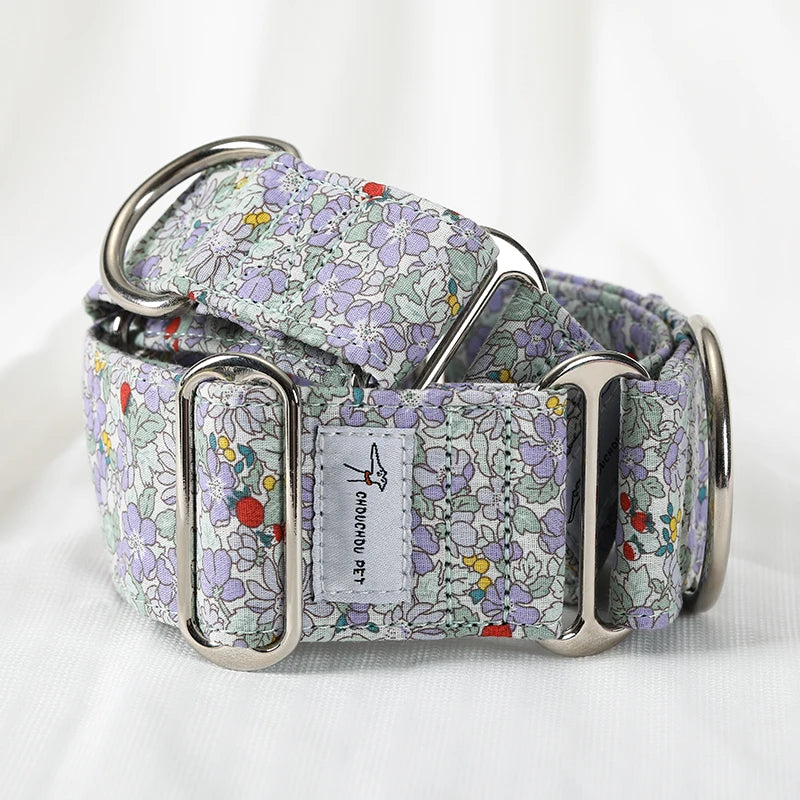 Whippet Chic Cotton Martingale Collar