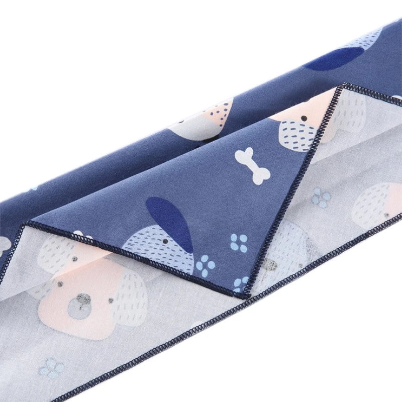 Blue Woof Bandana – Playful Dog Print Scarf for Trendy Pups