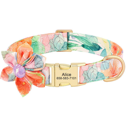 Floral Bouquet - Pawsona Custom Collar