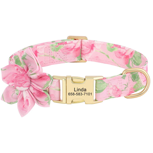 Blush Blossom - Pawsona Custom Collar