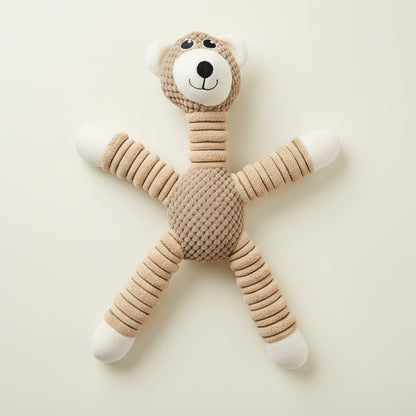 IndestructiPaw Squeaky Bear Plush Chew Dog Toy - The Fur Pal Dog quality premiumdogsupplies